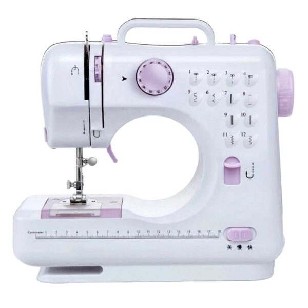 Machine à coudre portable multifonction surjeteuse et point noué avec double fil, capacité de 4,5 mm d'épaisseur