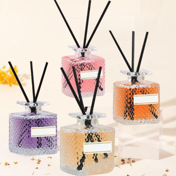 Diffuseur de parfum carré à motif diamant multicolore pour la maison, la chambre et la salle de bain, parfum longue durée, décoration ornementale