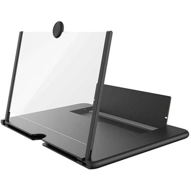Loupe pour Téléphone Intelligent de 10 Pouces, Loupe 3D pour Regarder des Films et des Vidéos, Loupe Pliable pour Téléphone Intelligent Agrandissement de l’Écran pour Tous les Téléphones Intelligents